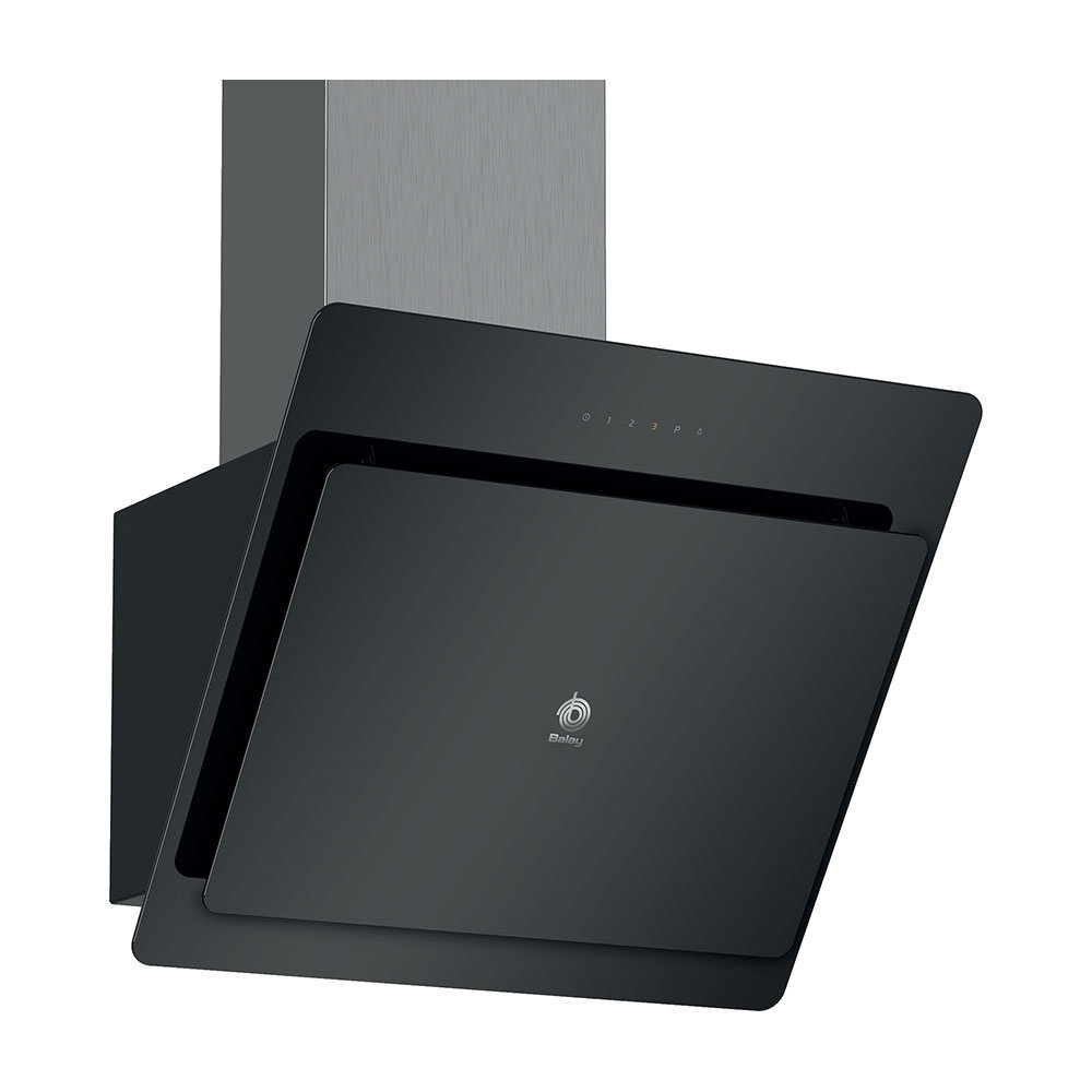 Campana BALAY 3BC567GN, 60 cm, Cristal Negro, Clase B, Decorativa de pared inclinada