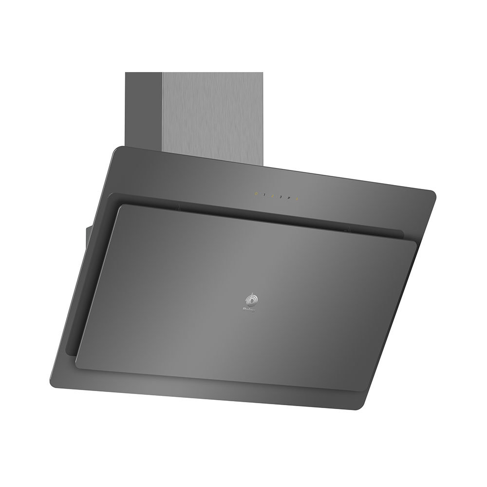 Campana BALAY 3BC587GG, 80 cm, Cristal Gris Antracita, Clase B, Decorativa de pared inclinada