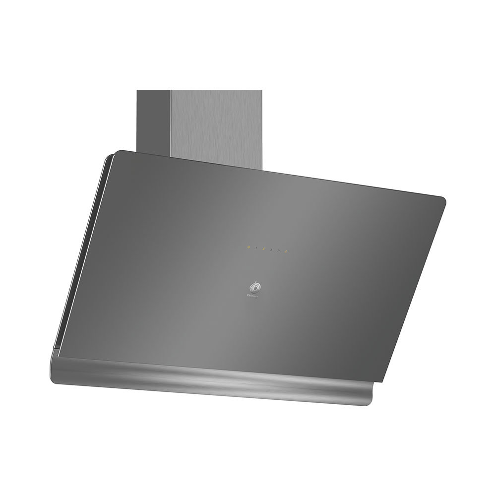 Campana BALAY 3BC598GG, 90 cm, Cristal Gris Antracita, Clase A+, Decorativa de pared inclinada
