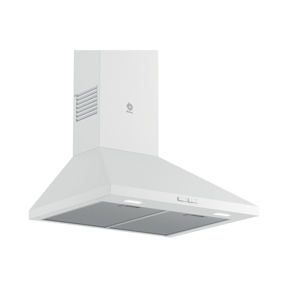 Campana piramidal BALAY 3BC666MB, 60 cm, Blanco, Clase A, Decorativa