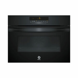 Horno BALAY 3CB5878N6, 45 cm, Cristal Negro, Clase A,  Compacto Pirolítico , 47 l.