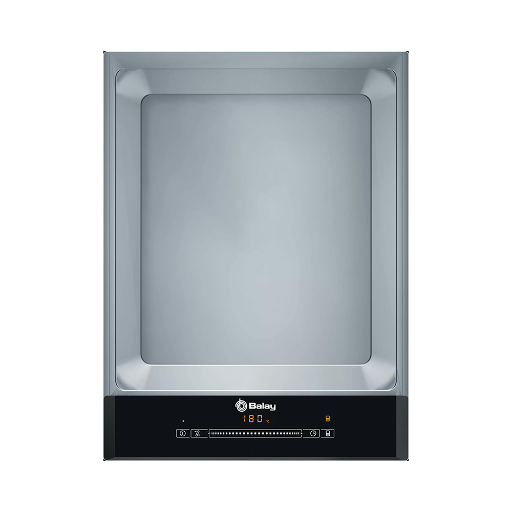 Placa BALAY 3EB640LQ, 40 cm, Negra/Biselada, Dominó, Encastrable