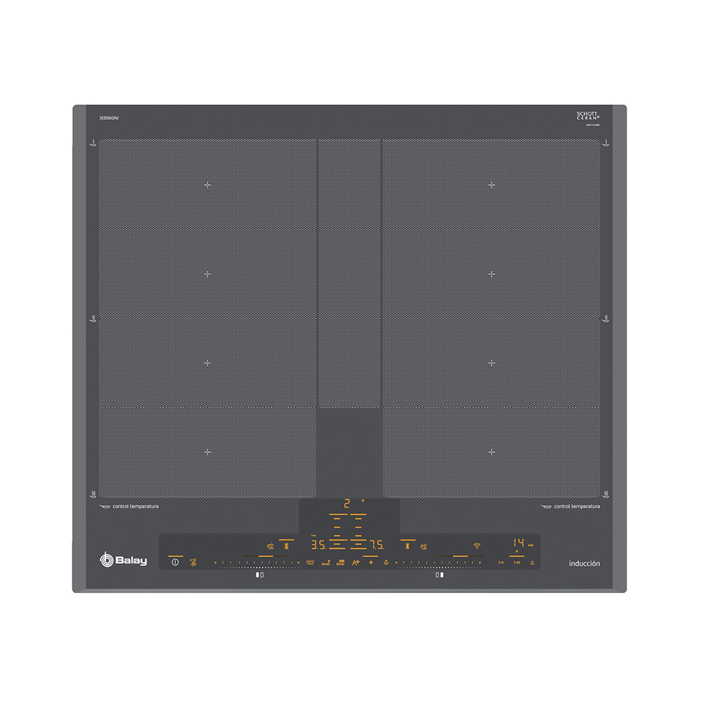 Placa BALAY 3EB960AV, 60 cm, Titanio, Inducción