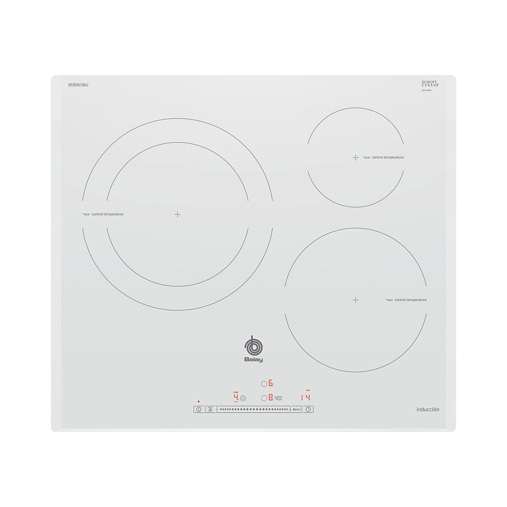 Placa BALAY 3EB965BU, 60 cm, Blanco, Inducción