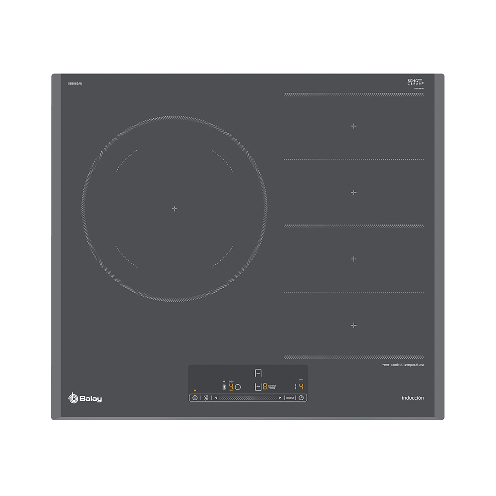 Placa BALAY 3EB969AU, 60 cm, Titanio, Inducción