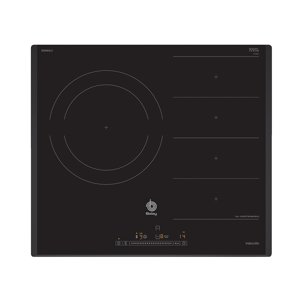 Placa BALAY 3EB969LU, 60 cm, Negro, Inducción