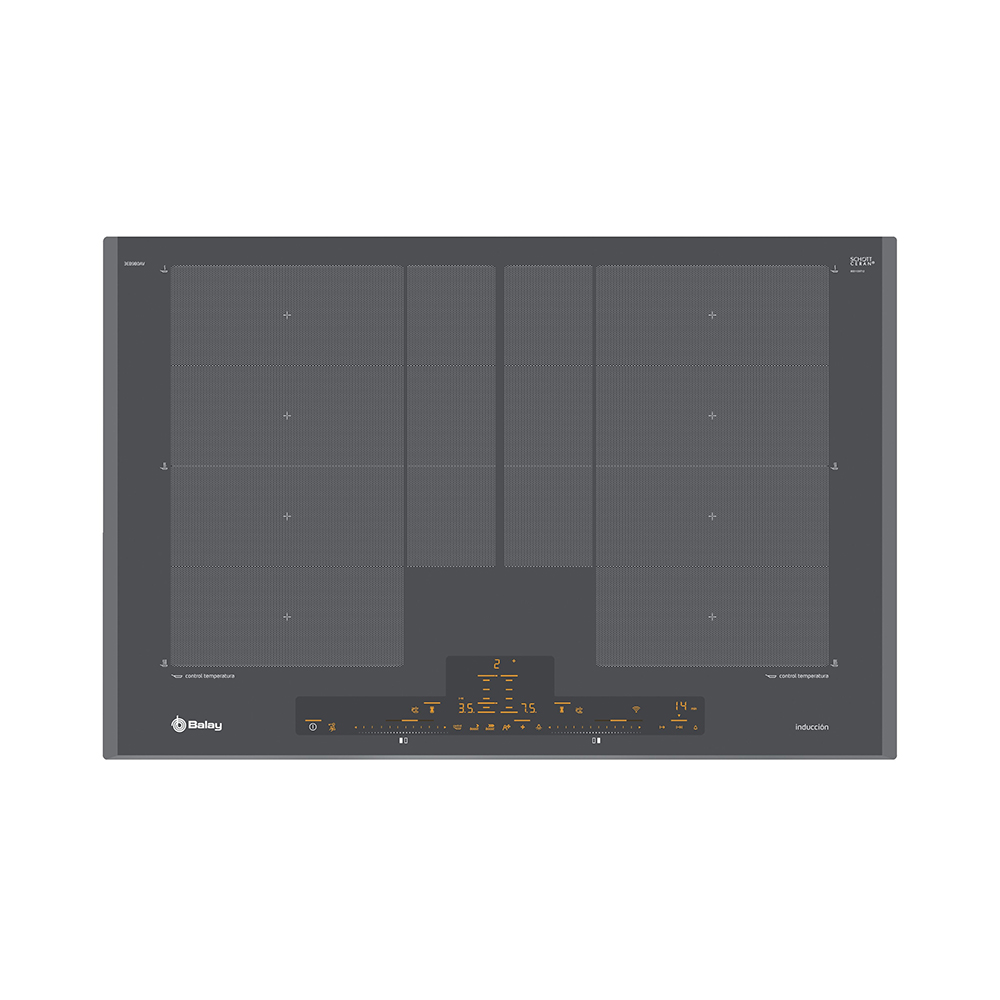 Placa BALAY 3EB980AV, 80 cm, Titanio, Inducción