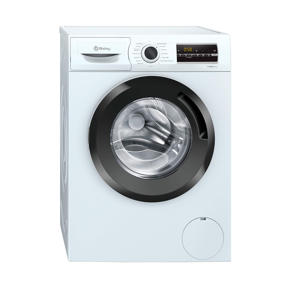 Lavadora BALAY 3TS973BE, Clase C. Blanca, de Carga Frontal, 8 kg, 1200 rpm.