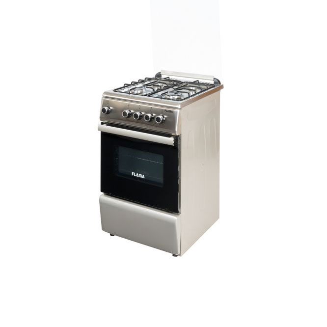 Cocina de Gas FLAMA 8160FL 4F Inox 50×60 Mesa (butano/propano)