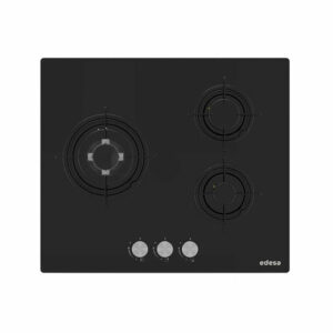 Placa EDESA EGG6030 TI B, 60 cm, Vidrio Negro, Gas Butano