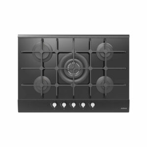 Placa EDESA EGG7550 TI TR CI N, 75 cm, Cristal Negro, Gas Natural