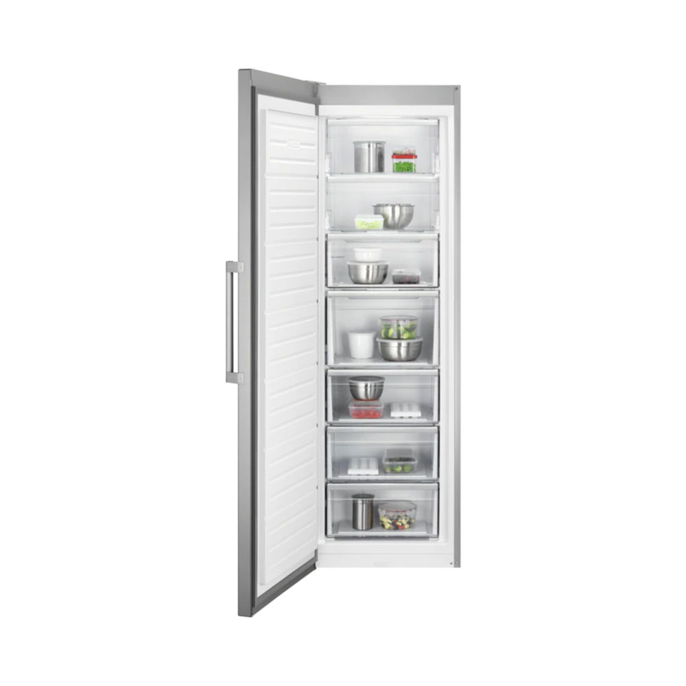 Congelador AEG AGB728E3NX, Clase D, Inox. Vertical, 186×59 cm, No Frost, Libre Instalación