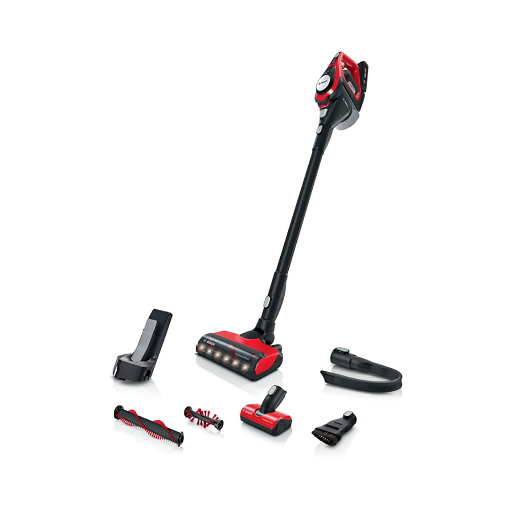 Aspirador Sin Cable BOSCH BBS8214PET Serie 8, Unlimited Gen2 ProAnimal, Rojo