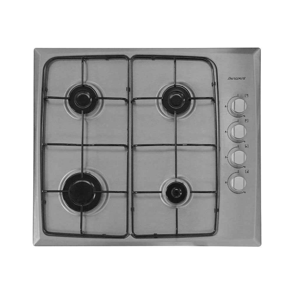 Placa BENAVENT BE9140X 4F, 60 cm, Inox, Gas