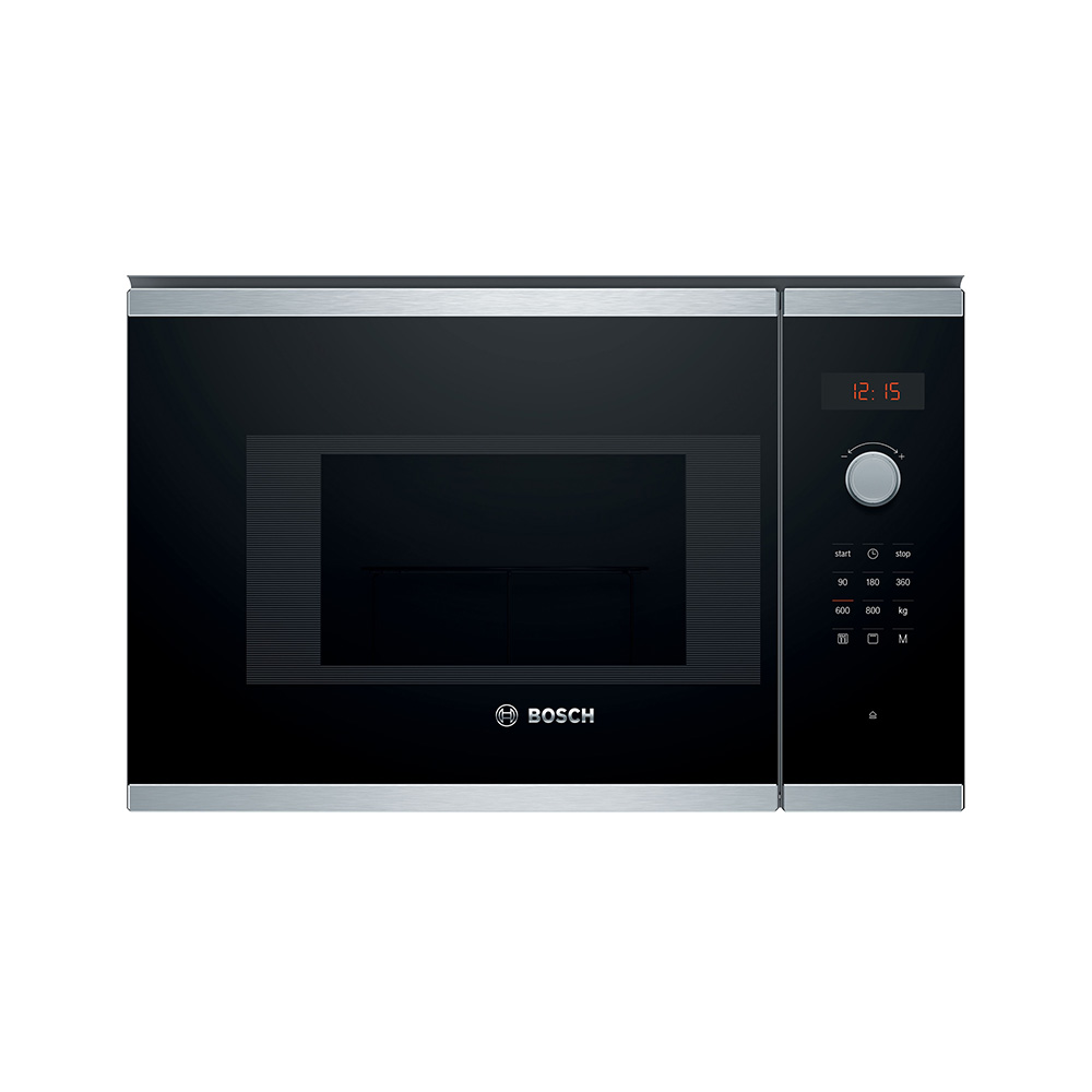 Microondas BOSCH BEL523MS0, 60×38 cm, Acero Inox, Integrable, 20 l.