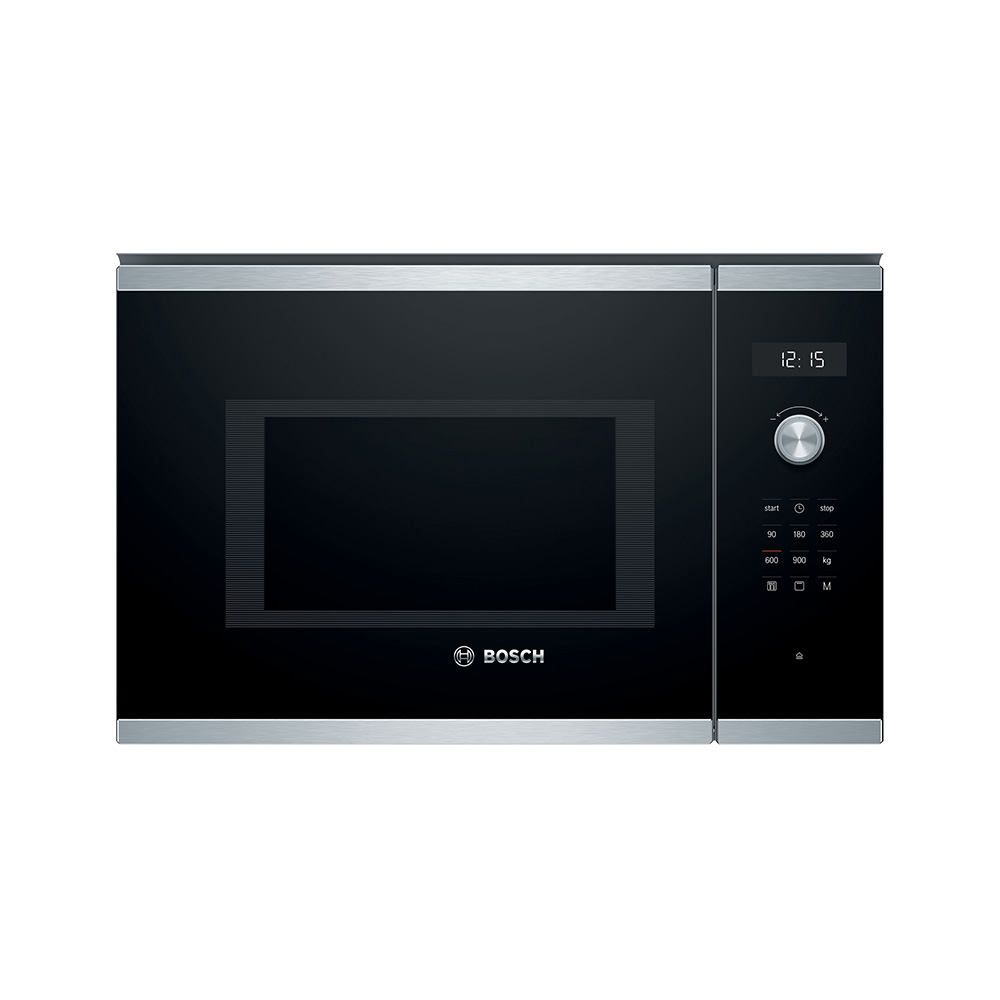 Microondas BOSCH BEL554MS0, 59×38 cm, Acero Inox, Integrable, 25 l.