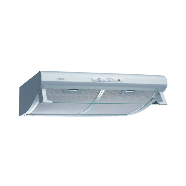 Campana TEKA C6420, 60 cm, Blanco, Clase D, Convencional, 2 Motores