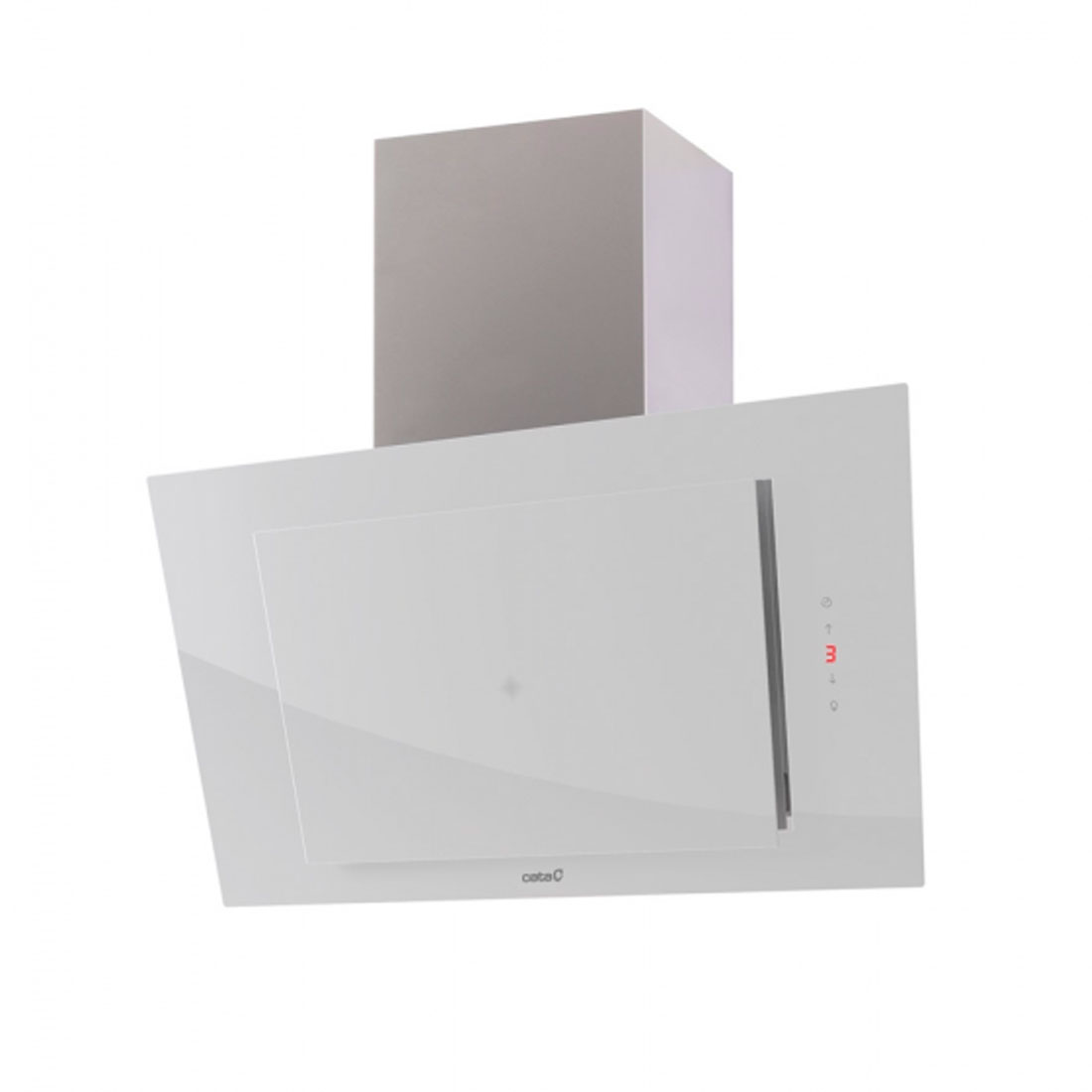 Campana CATA THALASSA 600XGWH, 90 cm, Cristal Blanco, Clase F, Decorativa CATA 2127010