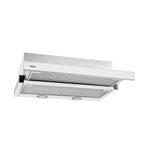 Campana TEKA CNL6400, 60 cm, Blanco, Clase D, Convencional, 2 Motores y 2+1 velocidades