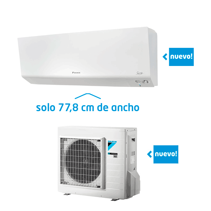 DAIKIN PERFERA AXM42R, Clase A+++, 3612Frig/4644Kcal, R-32, Aire Acondicionado Split