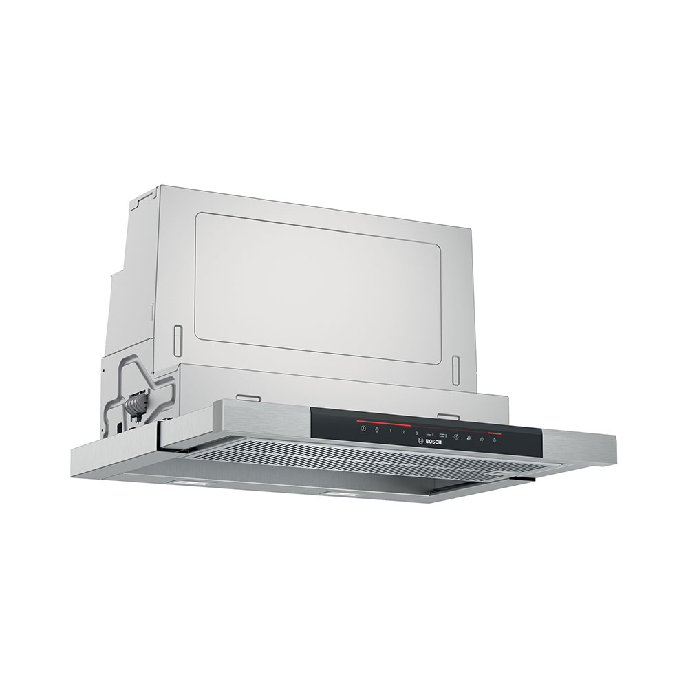 Campana BOSCH DFS067K51, 60 cm, Metallic,  Clase A, Telescópica