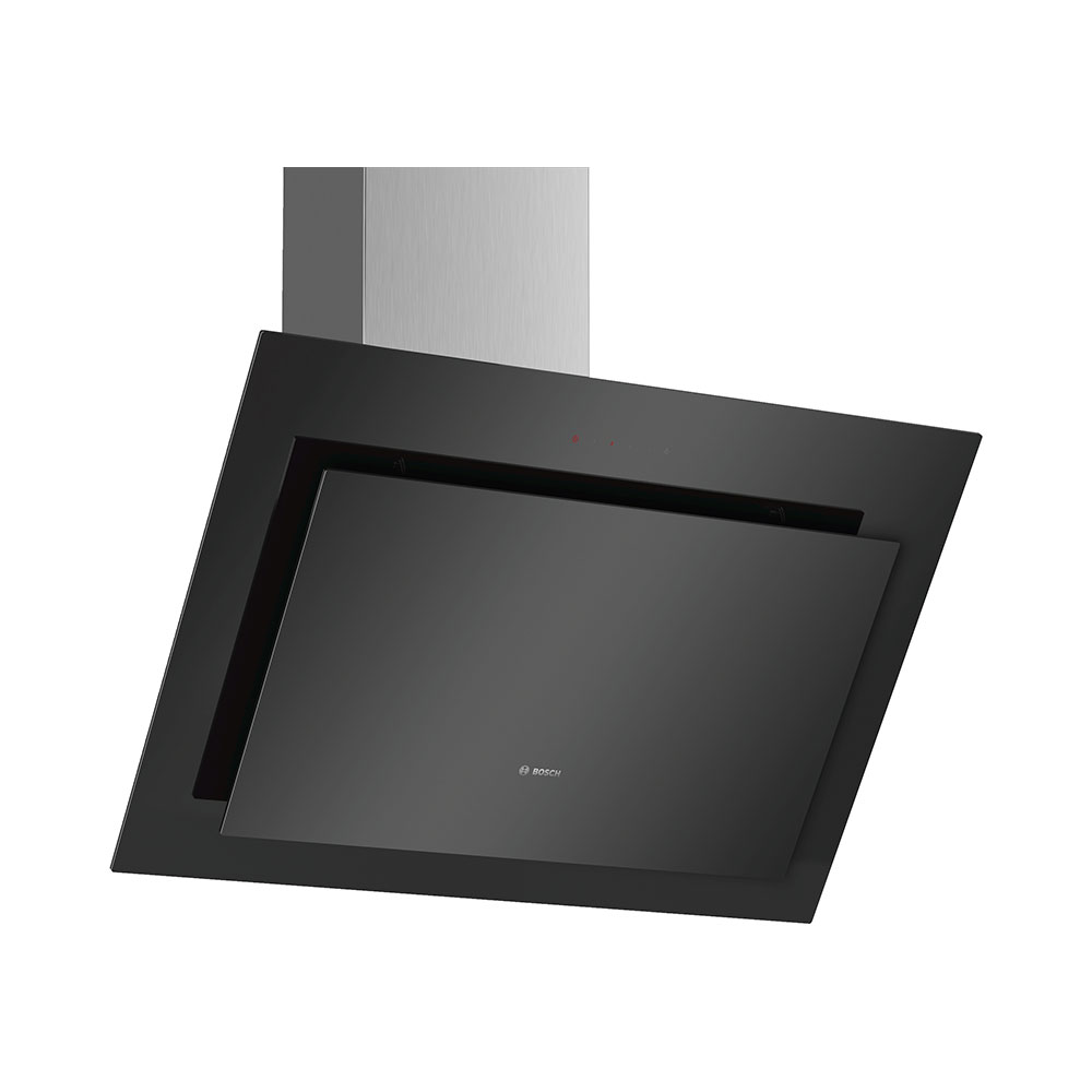 Campana BOSCH DWK87CM60, 80 cm, Cristal Negro, Clase B, Decorativa