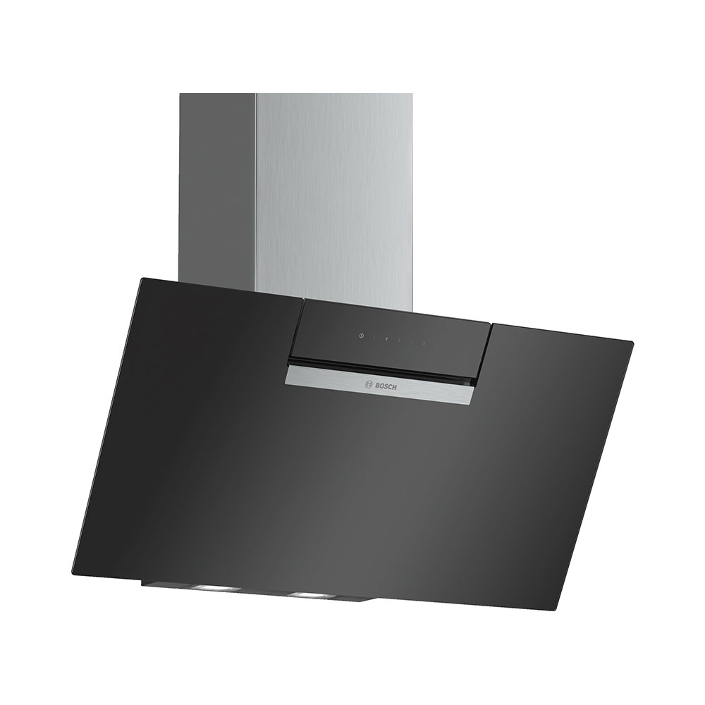 Campana BOSCH DWK87EM60, 80 cm, Negro, Clase B, Decorativa