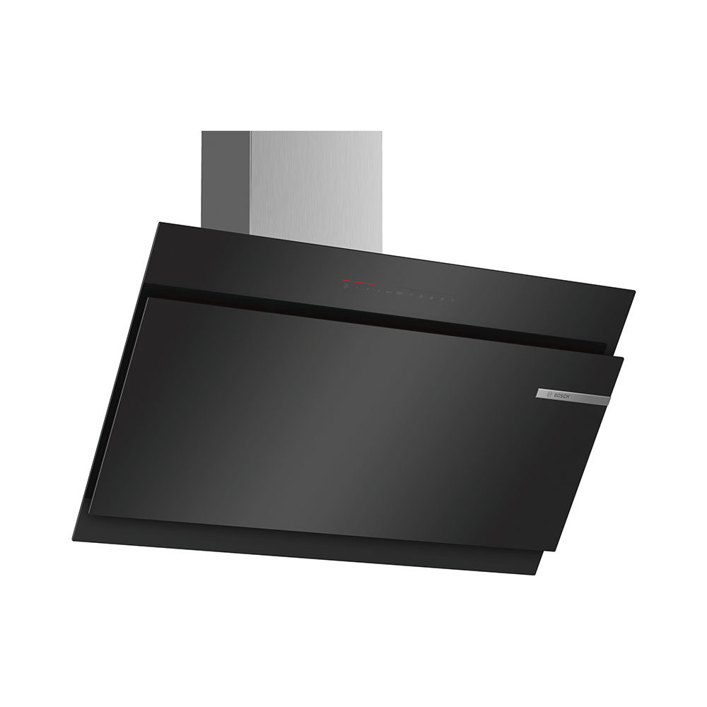 Campana BOSCH DWK98JQ60, 90 cm, Cristal Negro, Clase A+, Decorativa  de pared