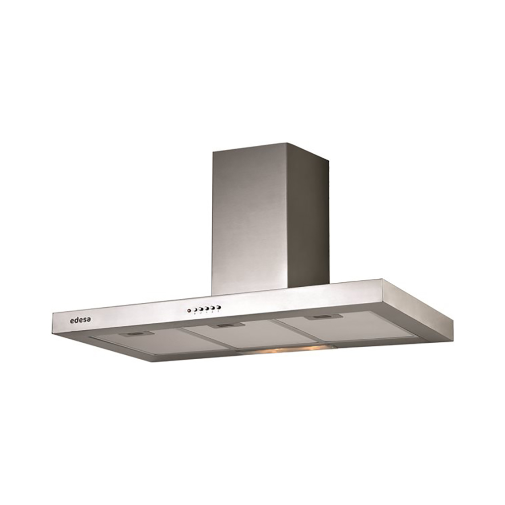 Campana EDESA ECB6411 X, 60 cm, Acero Inox, Clase C, Decorativa