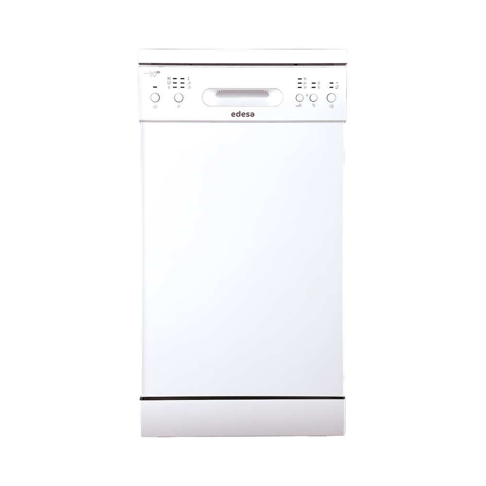 Lavavajillas EDESA EDW4610 WH, Clase E, 45 cm, Blanco, Libre Instalación, 10 Servicios