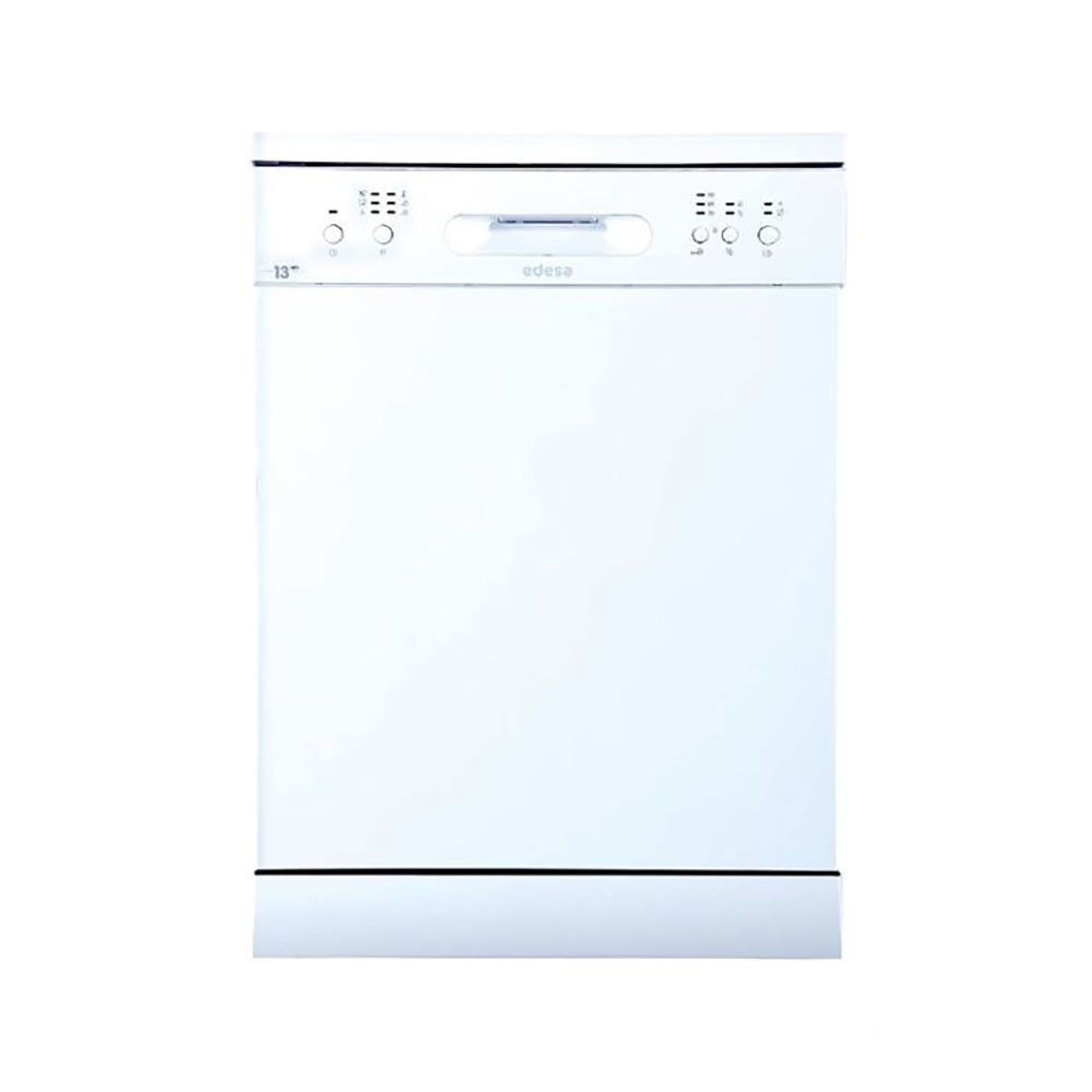 Lavavajillas EDESA EDW6130WH, Clase E, 60 cm, Blanco,  6 Programas, 13 Servicios