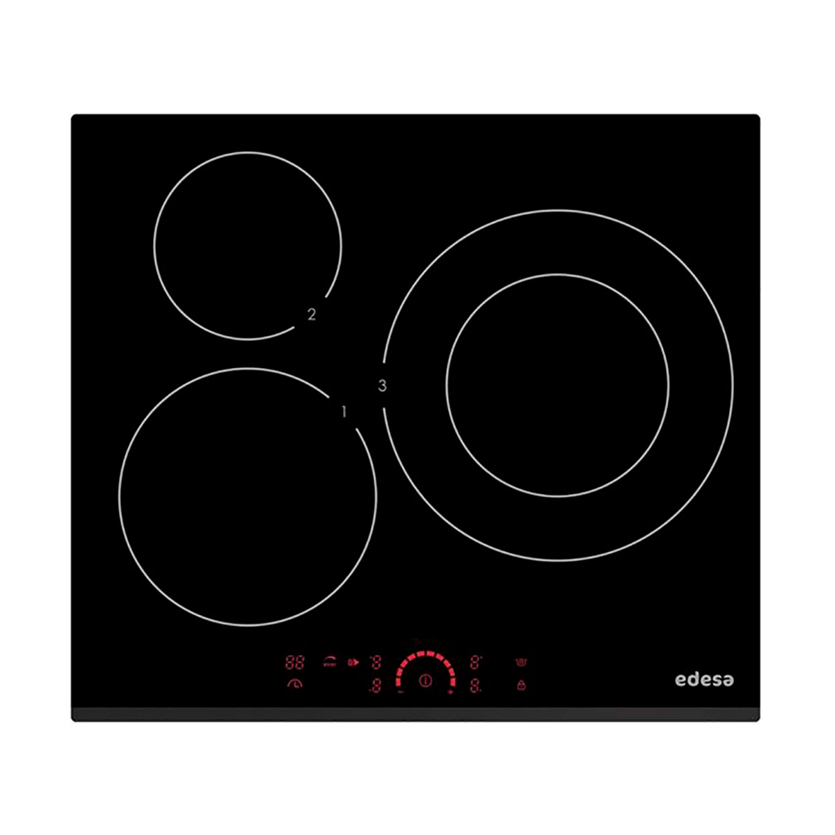 Placa EDESA EIT6328B, 60 cm, Negro, Inducción
