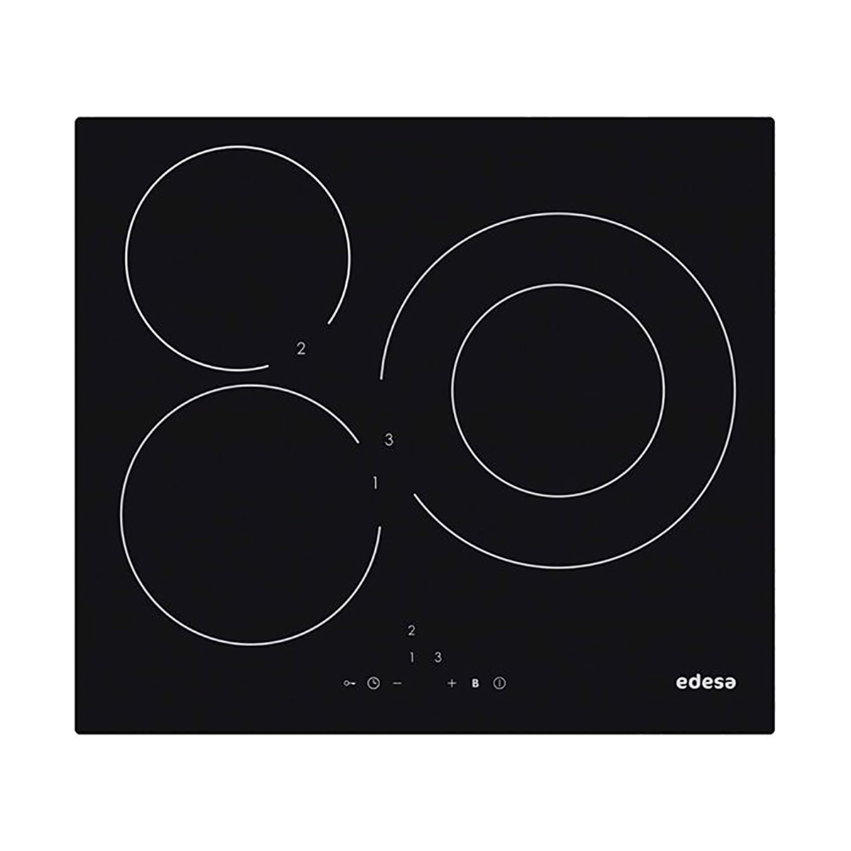 Placa EDESA  EIT6328R, 60 cm, Negro, Inducción