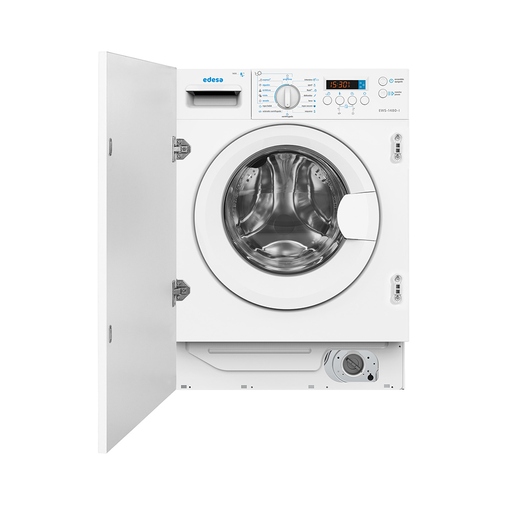 Lavadora-Secadora EDESA EWS1480I, Clase B, Blanco, Instacación Integral, 8 kg. – 1400 rpm