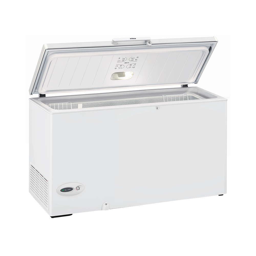 Congelador EDESA EZH 4111, Clase F, Blanco, 86×151 cm, Horizontal.