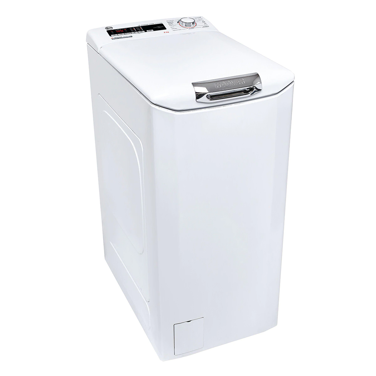 Lavadora HOOVER H3TM38TACE/1-37, Clase F, Blanca, Carga Superior, 8kg, 16 Programas+NFC, 1300R