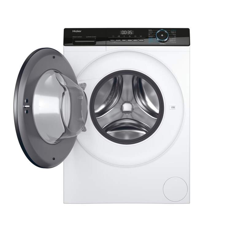 Lavadora HAIER HW90B14939IB, 9kg, Clase A,1400rpm, 15 Programas, Vapor, Inverter, Antibacterias