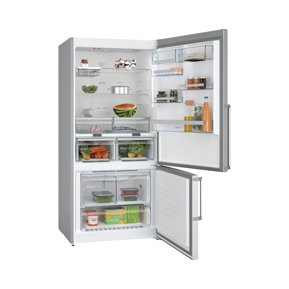 Frigorífico BOSCH KGN86AIDR, Clase D, Acero Inox. Antihuellas, 186×86 cm, Combi
