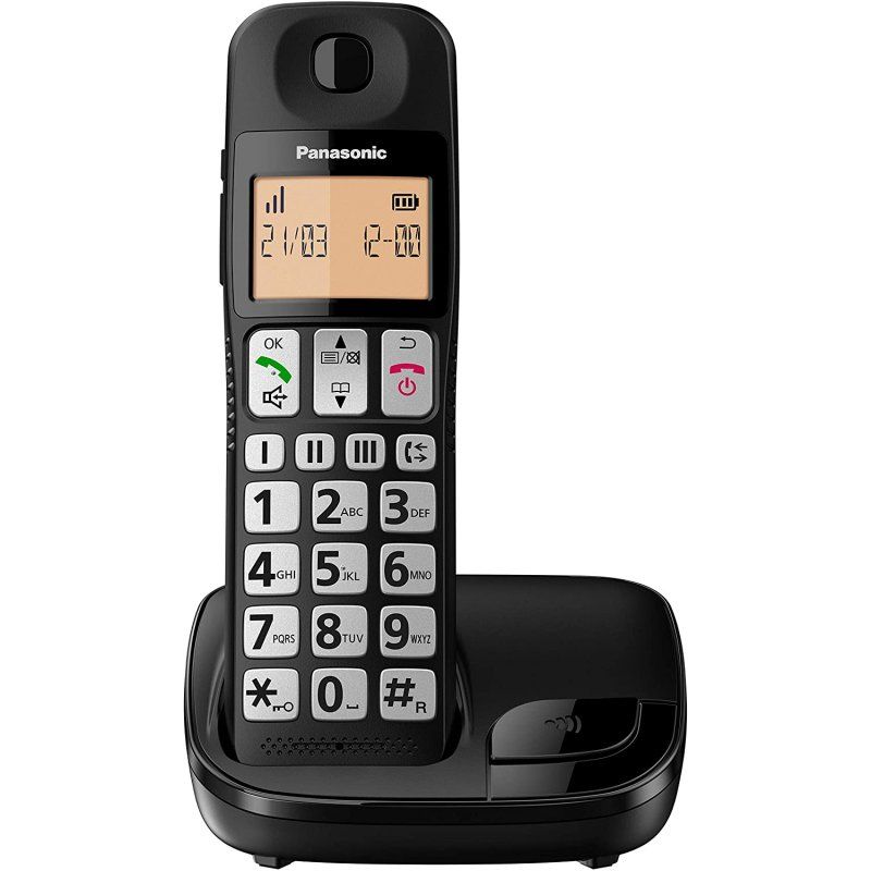 Teléfono Dect PANASONIC KX-TGE310SPB Teclas Grandes