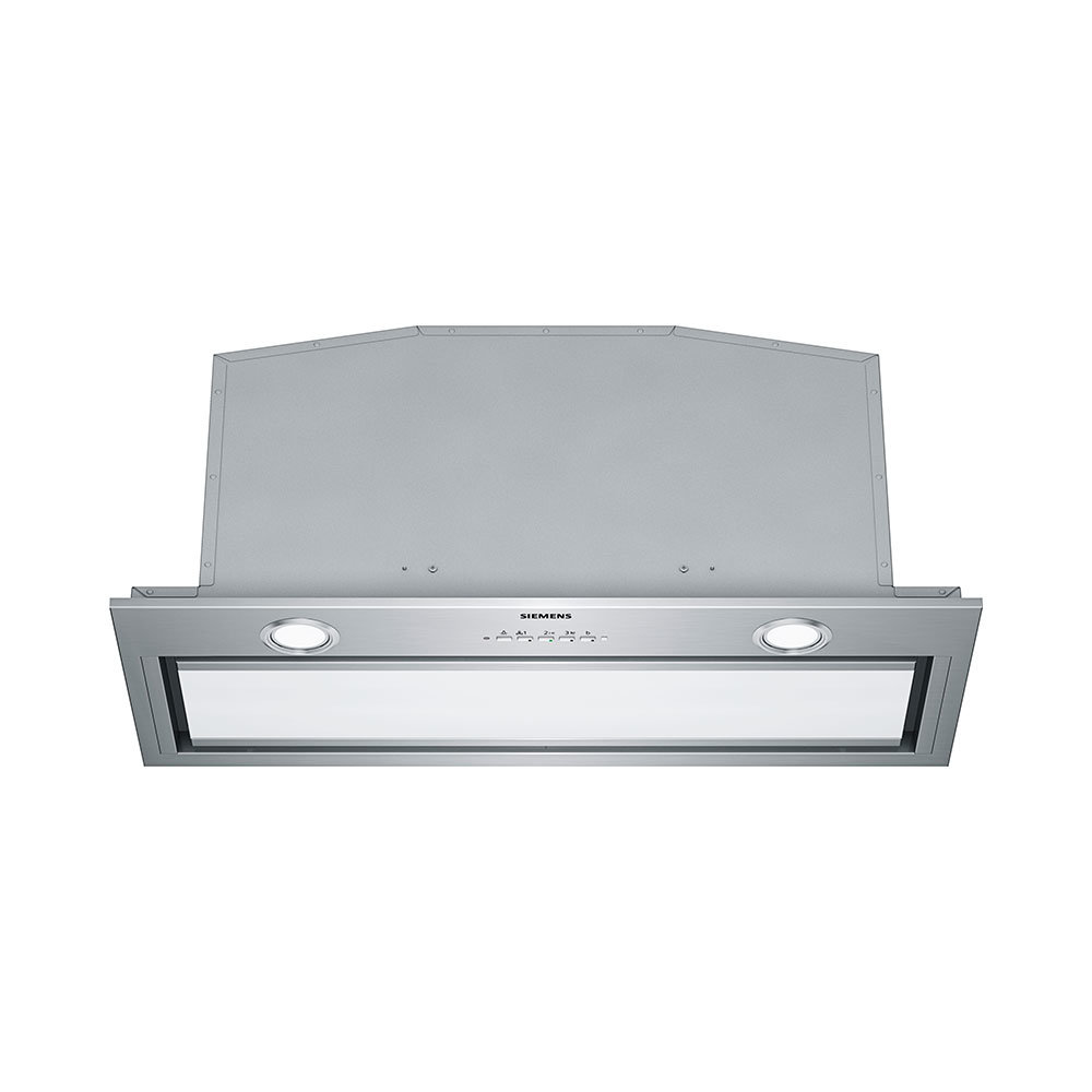 Campana SIEMENS LB79585M, 70 cm, Cristal Blanco, Clase A+, Módulo de integración,