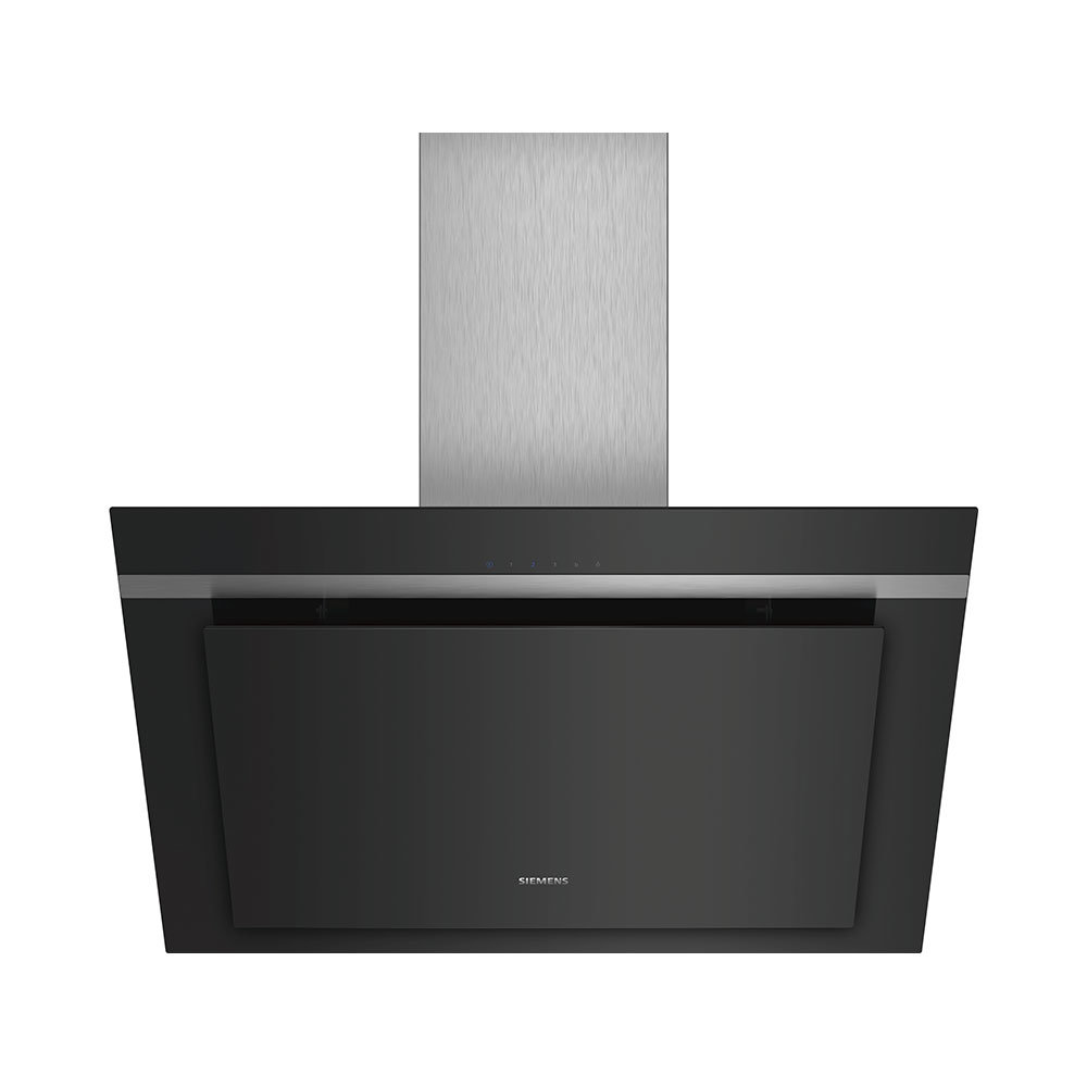 Campana SIEMENS LC87KHM60, 80 cm, Cristal Negro, Clase B, Decorativa