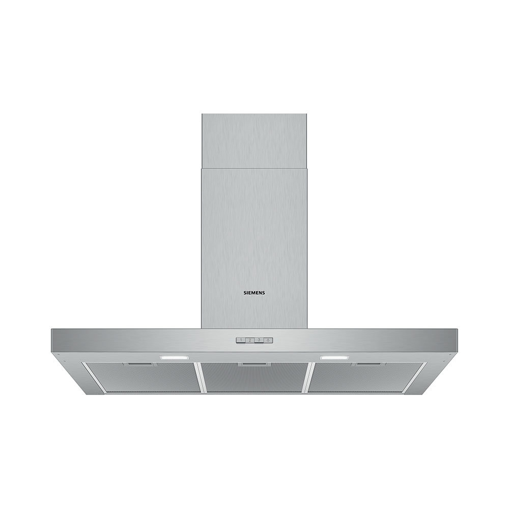 Campana decorativa de pared SIEMENS LC96BBC50 iQ100, 90 cm, Metallic