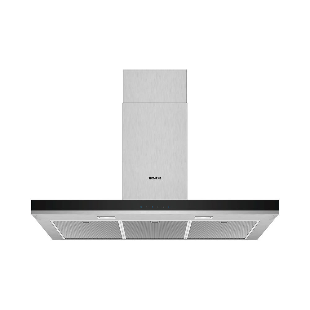 Campana decorativa de pared SIEMENS LC96BHM50 iQ300, 90 cm, Metallic