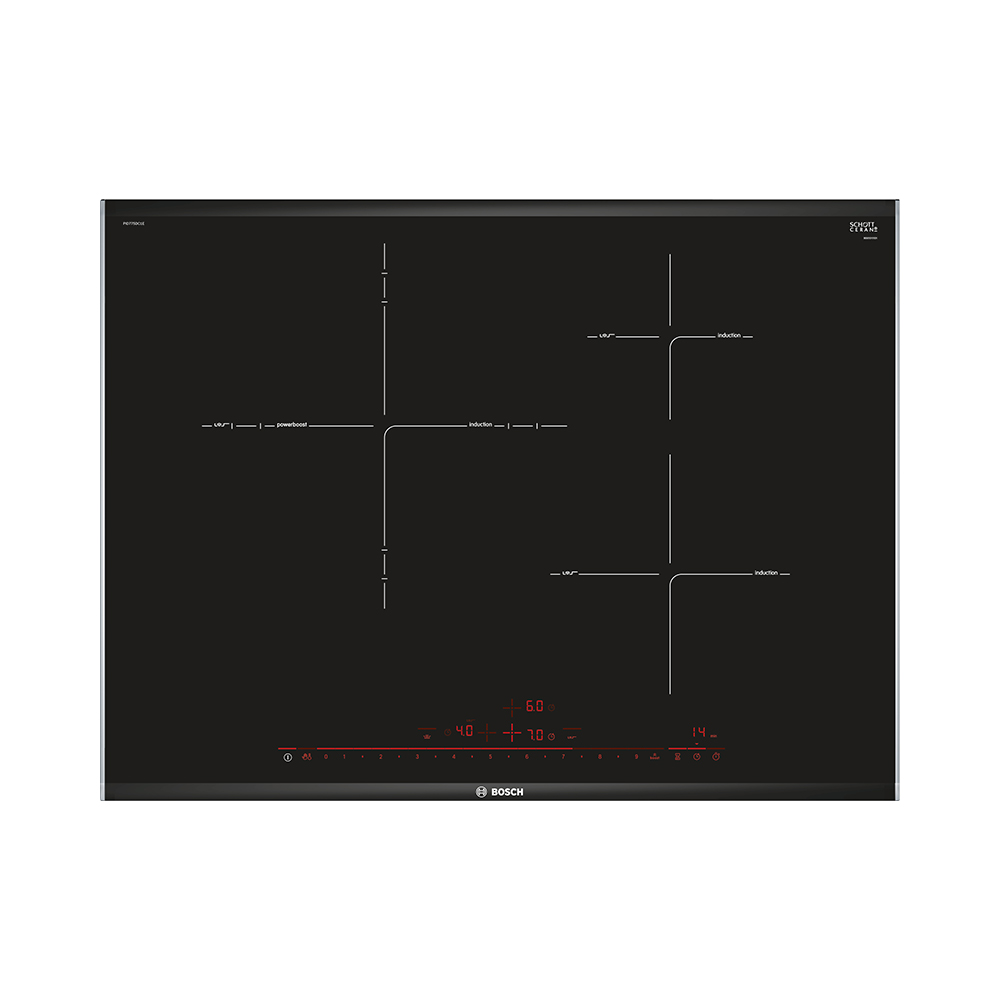 Placa BOSCH PID775DC1E, 70 cm, Negro, Inducción