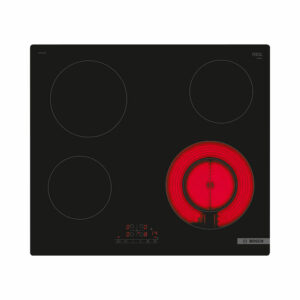 Placa BOSCH PKF611BB8E, 60 cm, Negro, Vitrocerámica, Sin Perfiles