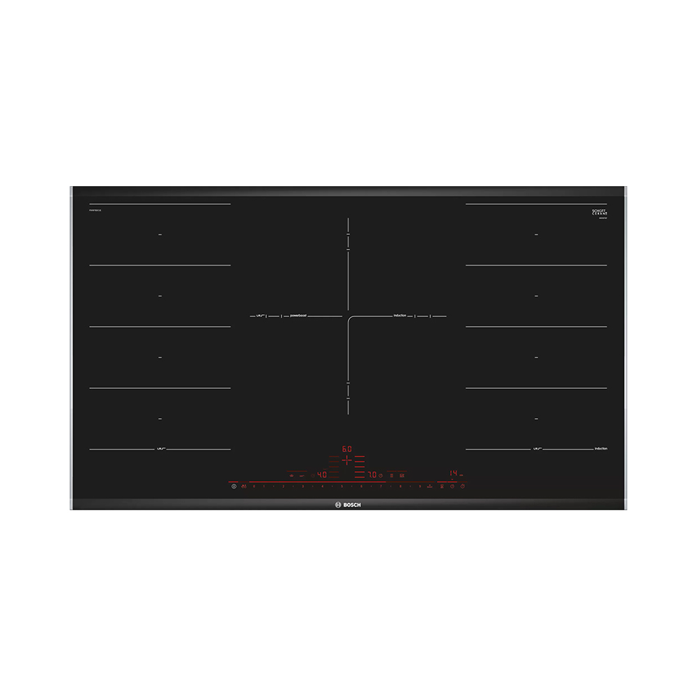 Placa BOSCH PXV975DC1E, 90 cm, Negro, Inducción