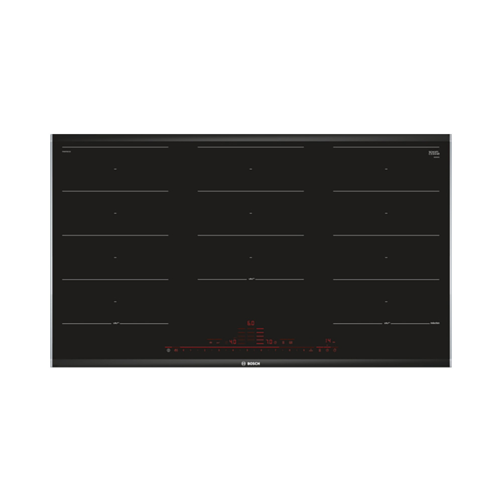 Placa BOSCH PXX975DC1E, 90 cm, Negro, Con Perfiles, Inducción