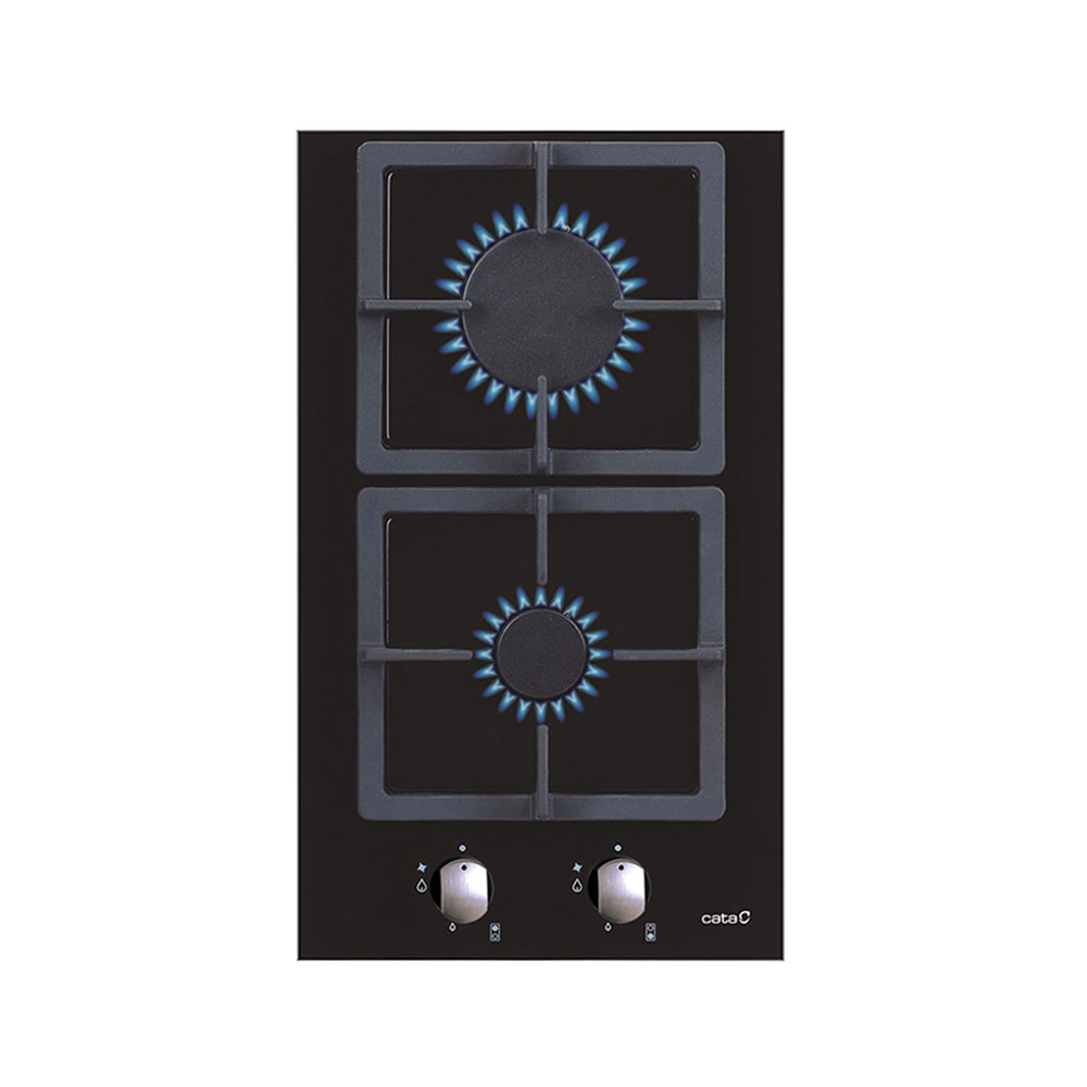 Placa CATA SCI 3002 BK, 59 cm, Negro, Gas Natural y Gas Butano.