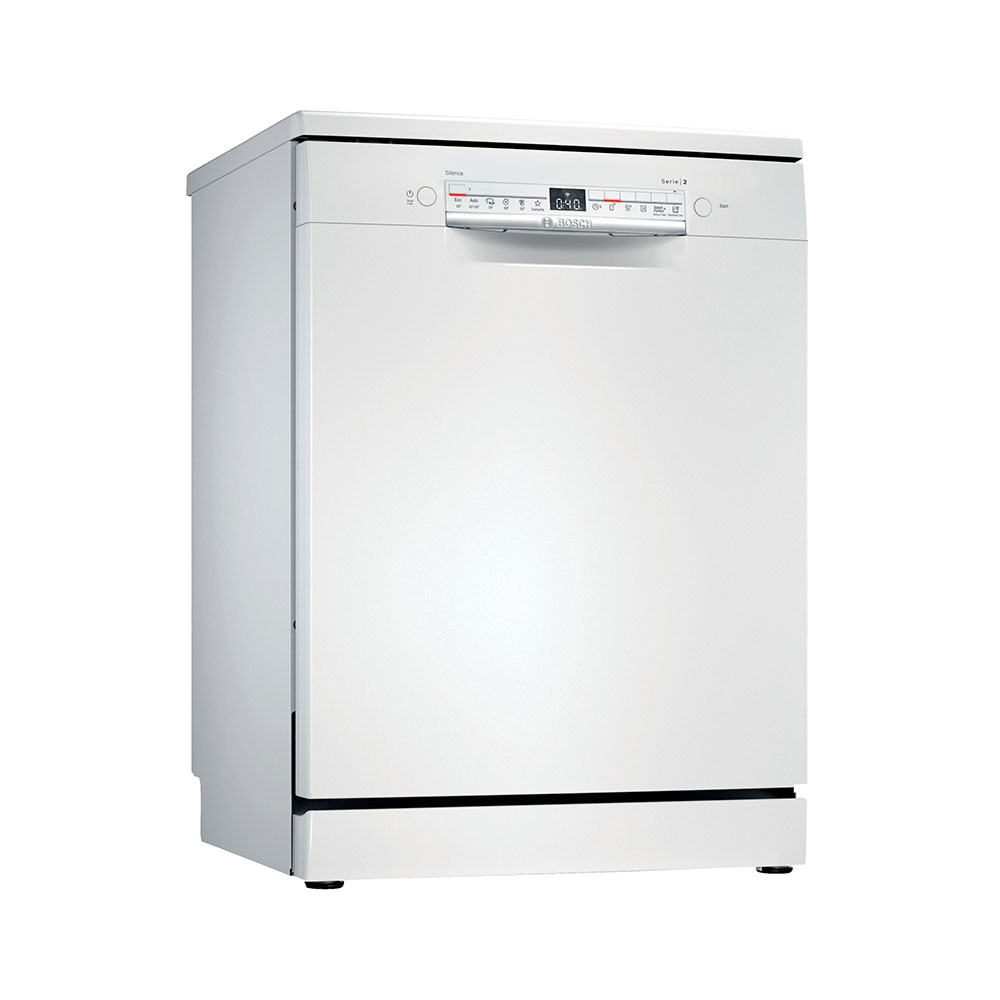 Lavavajillas BOSCH SMS2HMW00E, Clase D, 60 cm, Blanco, Libre Instalación, 13 Servicios
