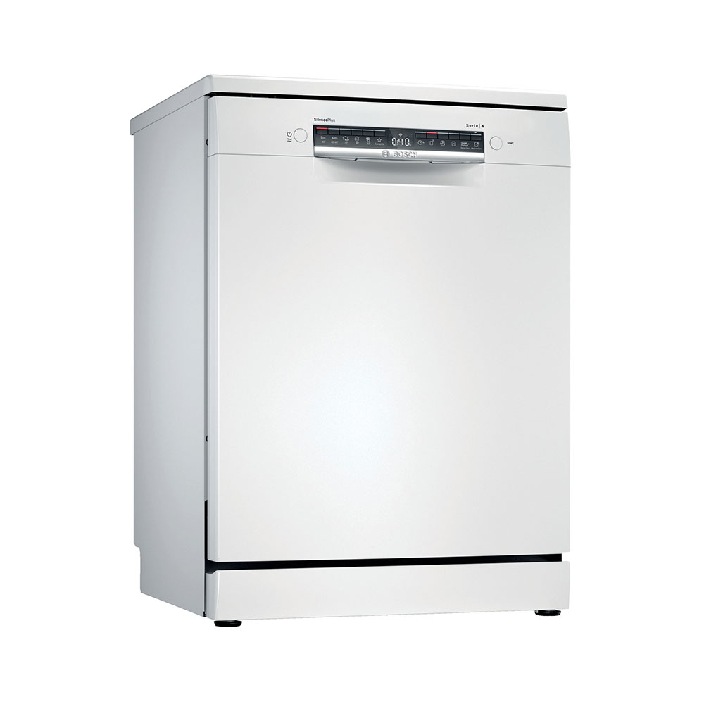 Lavavajillas BOSCH SMS4EMW00E, Clase C, 60 cm, Blanco, Libre Instalación, 12 Servicios